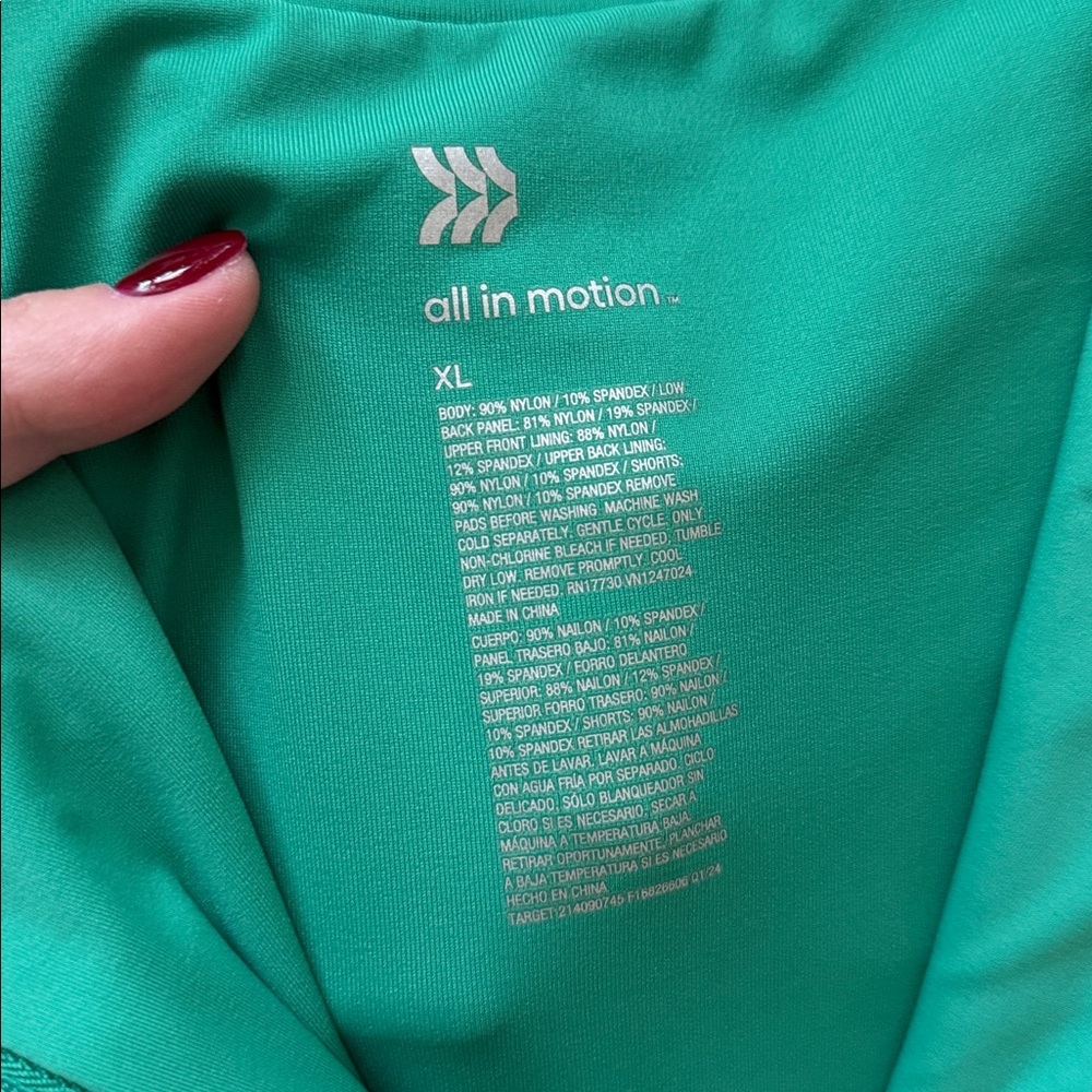 NWOT- All in Motion Green Workout Dress - Picture 5 of 13